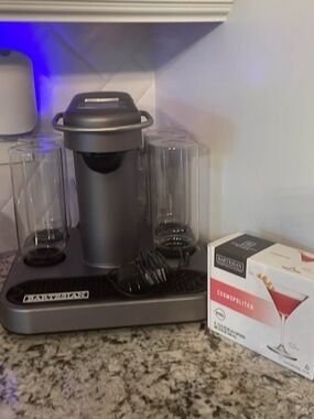 Bartesian 55300 Premium Cocktail Machine, Gray, 6 Container Mixing - WORKS